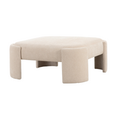 Anton fabric ottoman 102cm modern white coffee table pouf footstool