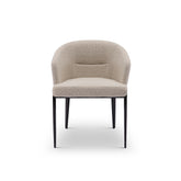 Front view of Bella chair showing elegant and minimalist design