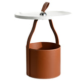 Bridle Leather Side Table