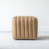 Monty Leather Ottoman