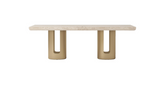 Pienza Travertine Dining Table 2.4m (Pre-order)