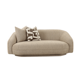 Aero 2 Seater Sofa 190cm modern fabric loveseat in beige for living room decor