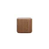 Hanko side table with slim base in a modern living room