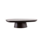 Modern Hoxton coffee table in carbon black finish styled in a luxury living room setting.