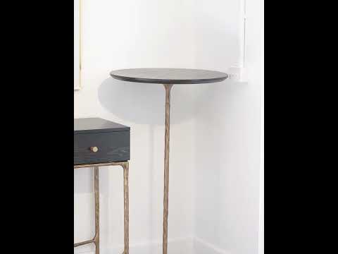 Video showcasing the Lille Side Table collection in three sizes, highlighting its black ashwood top and wrought iron base, styled in modern and cozy living spaces.