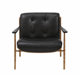 Pylos Leather Armchair upholstered in premium top grain leather with modern design