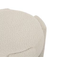 Upholstered fabric ottoman high quality modern design footstool pouf