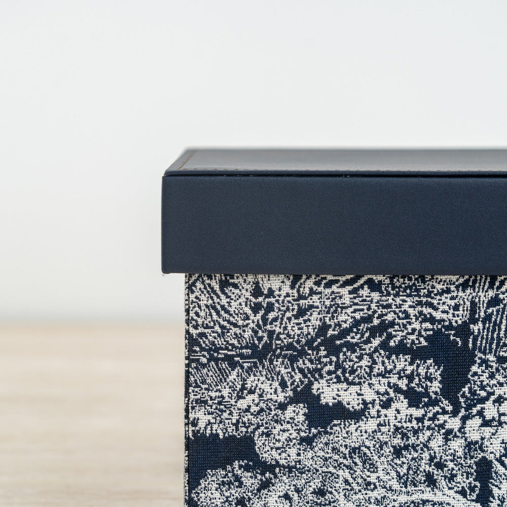 Luxury keepsake box featuring bold botanical print and durable construction for stylish storage.