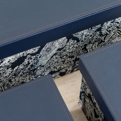 Premium decorative organizer perfect for shelves, desks, or dressers, featuring elegant botanical graphics.