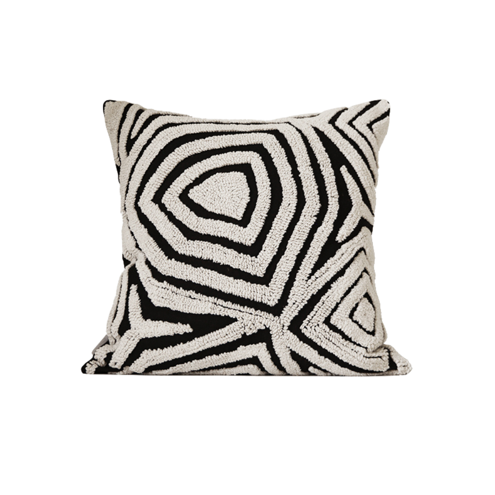 Beige Geo Cushion