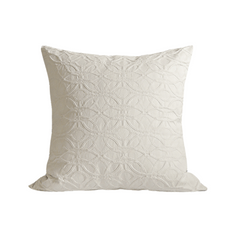 White Circle Cushion