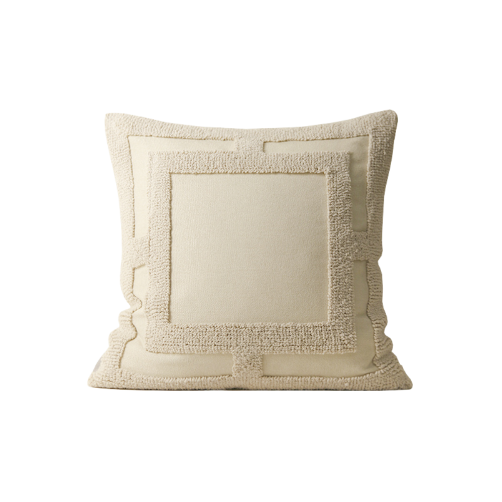 Beige Spiral Cushion