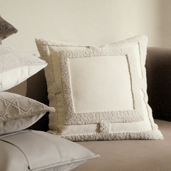 Beige Spiral Cushion