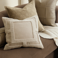 Beige Spiral Cushion