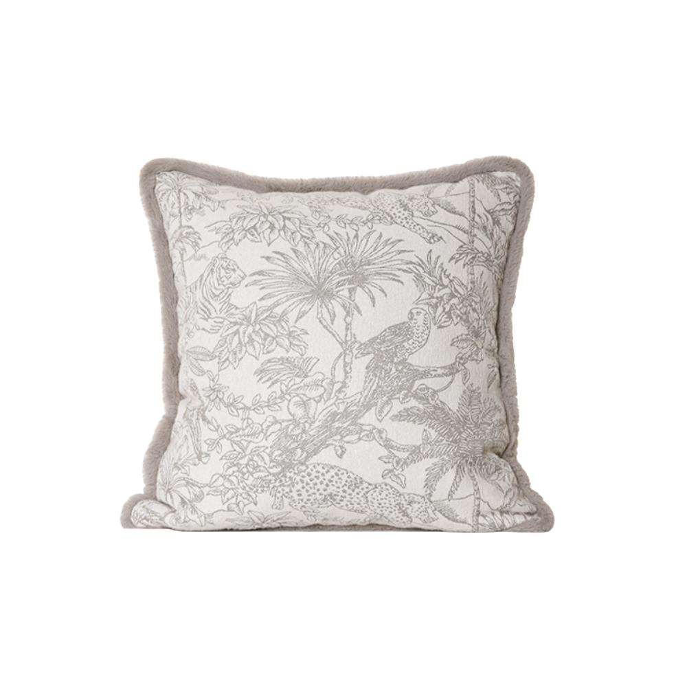 Jacquard Trim Cushion