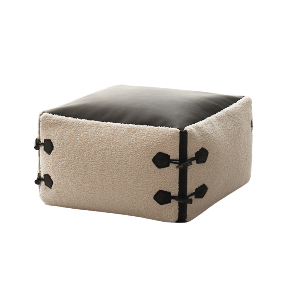 Lambskin Button Stool