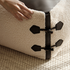 Lambskin Button Stool