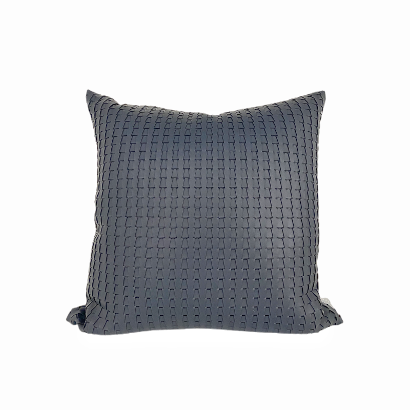Woven Leather Cushion