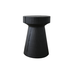 Jaguar Side Table in charred black oak finish