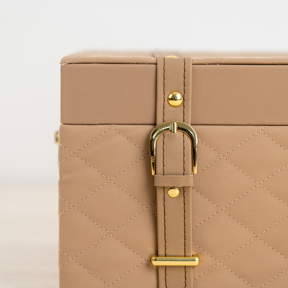 Practical and elegant storage chest for office or home use.