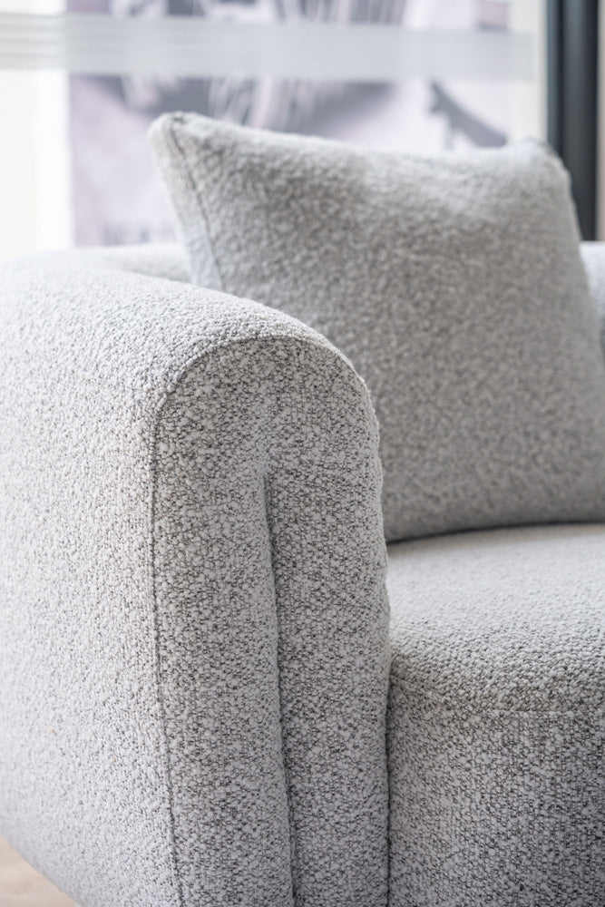 Alborg Grey Boucle Armchair