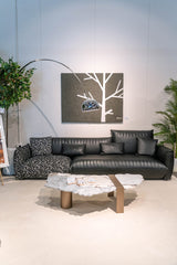 Noto 4 Seater Leather Sofa