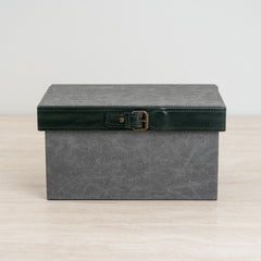 Sleek contemporary storage box with clean lines and durable construction.