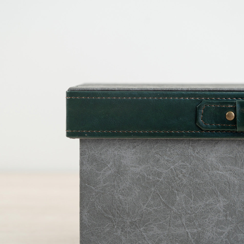 Minimalist luxury storage chest designed for documents, accessories, and tech essentials.