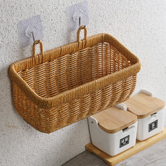 Decorative traditional style storage basket, perfect for storing household items while adding a touch of elegance to any room.