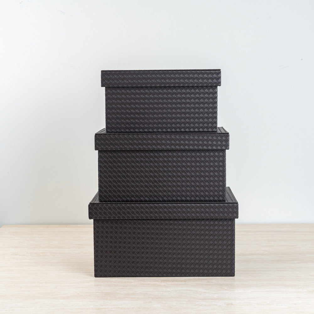 Woven home essentials box providing practical and elegant storage