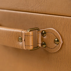 Stylish home organizer combining vintage charm and modern functionality.