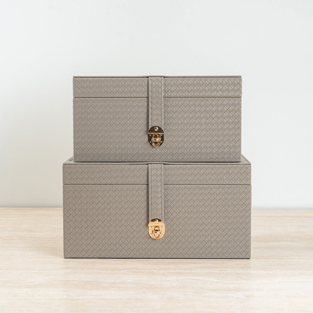 Sleek home storage organizer combining style and practicality.