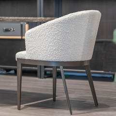 Rounded back Bella chair in a modern dining room setup