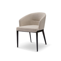 Front view of Bella chair showing elegant and minimalist design