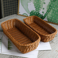 Elegant small storage baskets ideal for compact storage in kitchens, bathrooms, bedrooms, or offices.