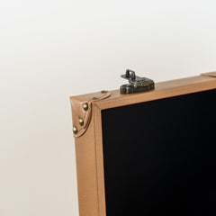 Designer-inspired decorative storage chest for keeping keepsakes safe.