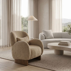 Espoo Armchair  Warm Comfortable Brown Chair
