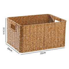 Essential plastic rattan storage box with traditional design, durable and versatile, perfect for organizing household items and adding style to any room.