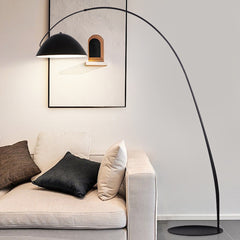 Luz Arc Black Floor Lamp