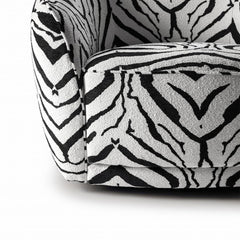 Designer swivel chair with 360-degree rotating hidden base