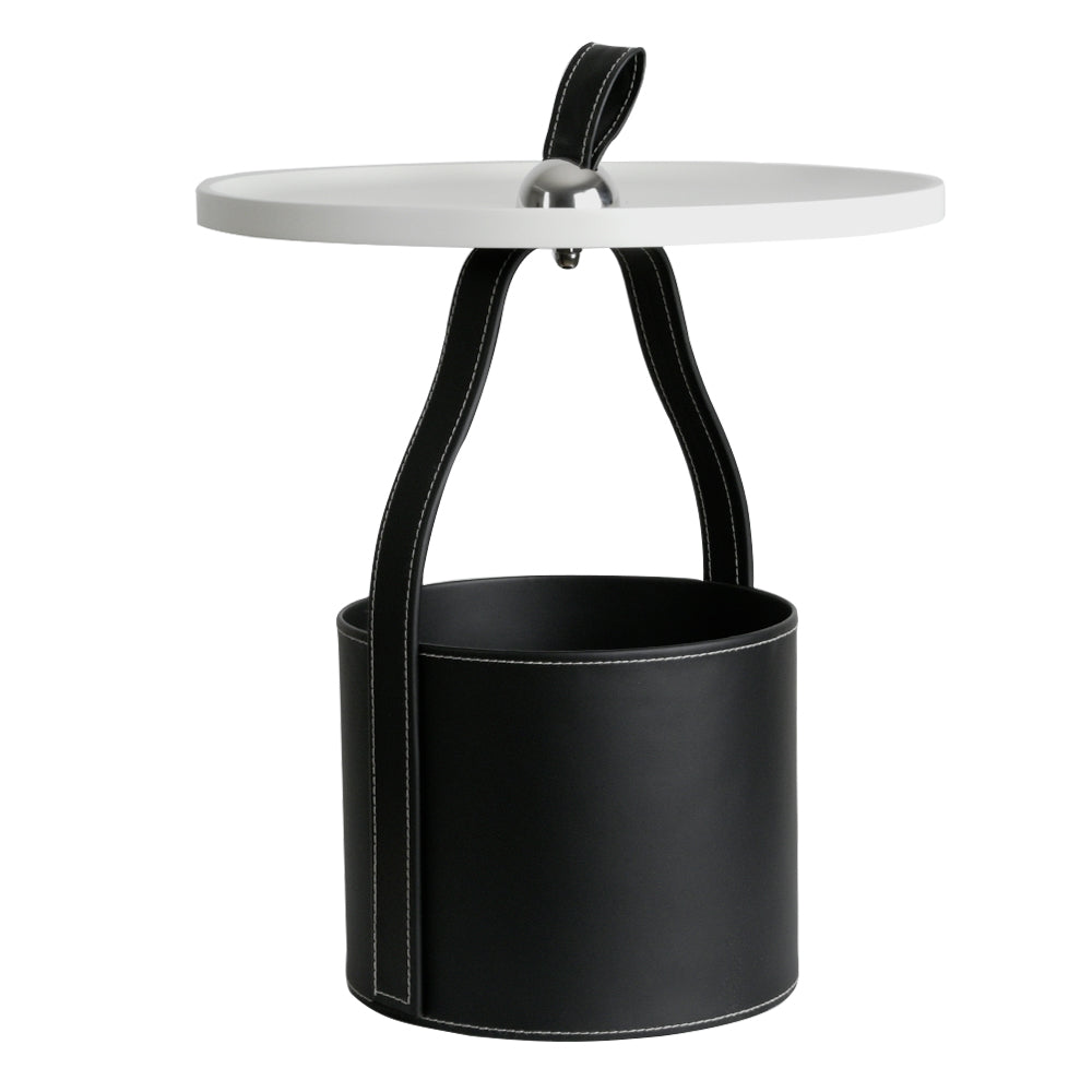 Bridle Leather Side Table
