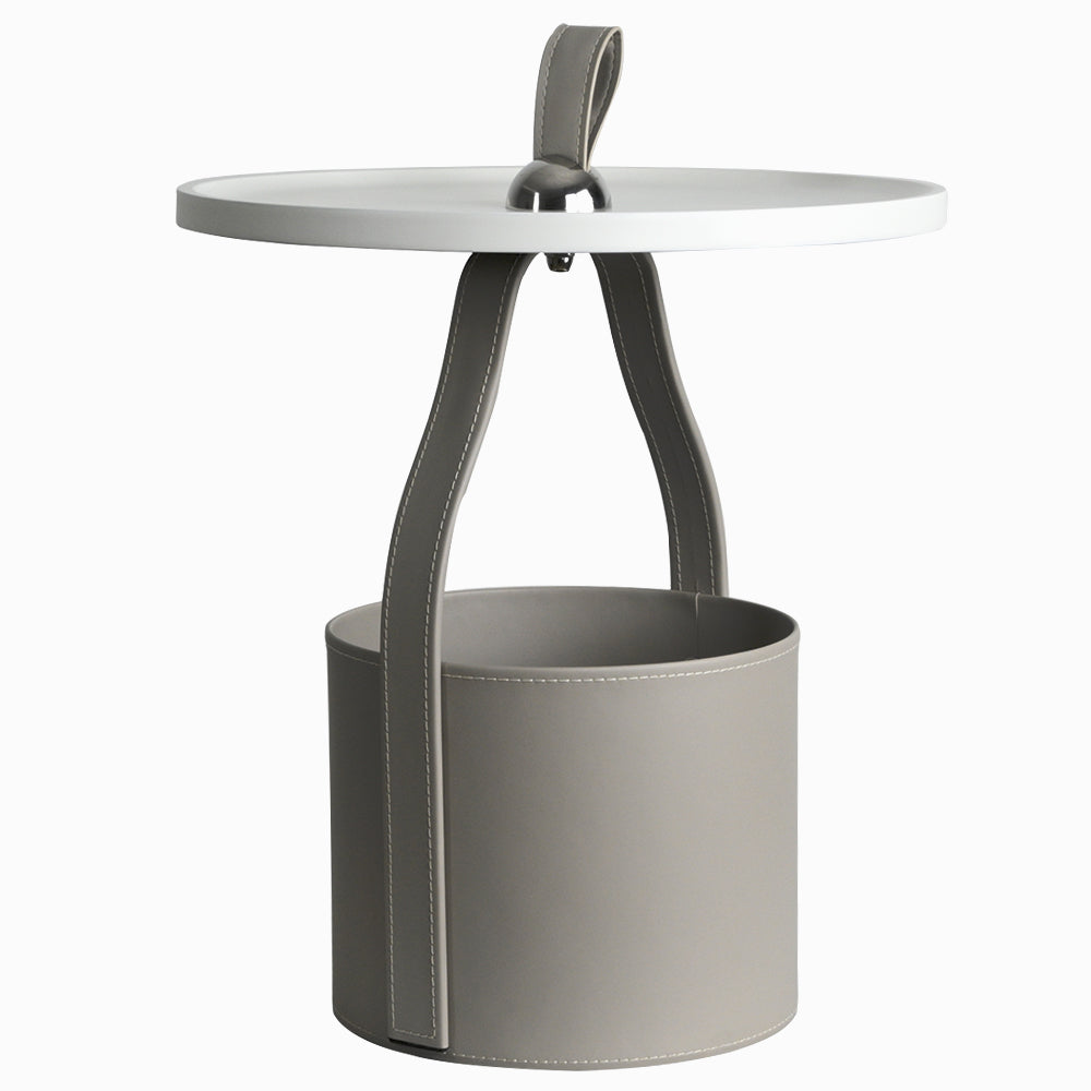 Bridle Leather Side Table
