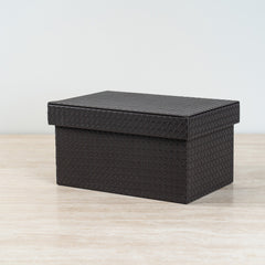 Minimalist decorative organizer made from premium woven materials for home storage