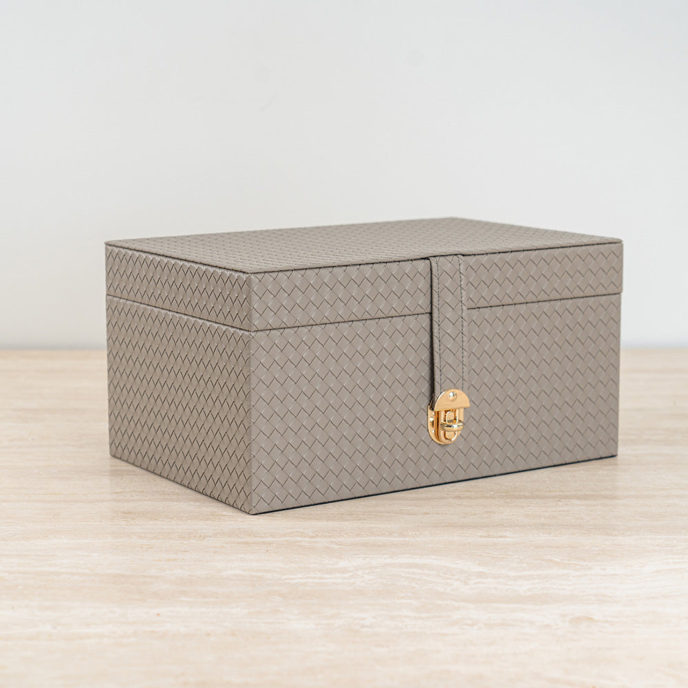 Minimalist storage organizer designed for home, office, or luxury décor.