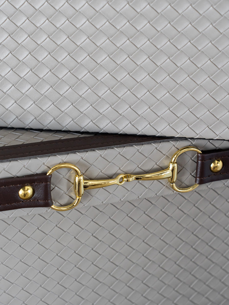 Stylish medium-sized PU leather storage box featuring a plush velvet interior, ideal for storing accessories or everyday essentials on a dresser, desk, or shelf.