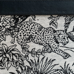 Modern storage organizer with unique black and white pattern for dresser, desk, or shelf.