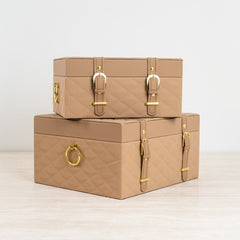Elegant decorative storage box combining style and practical functionality.