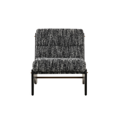Elegant Lyob accent chair upholstered in green fabric with dark wooden frame, a modern accent for living room or bedroom decor.