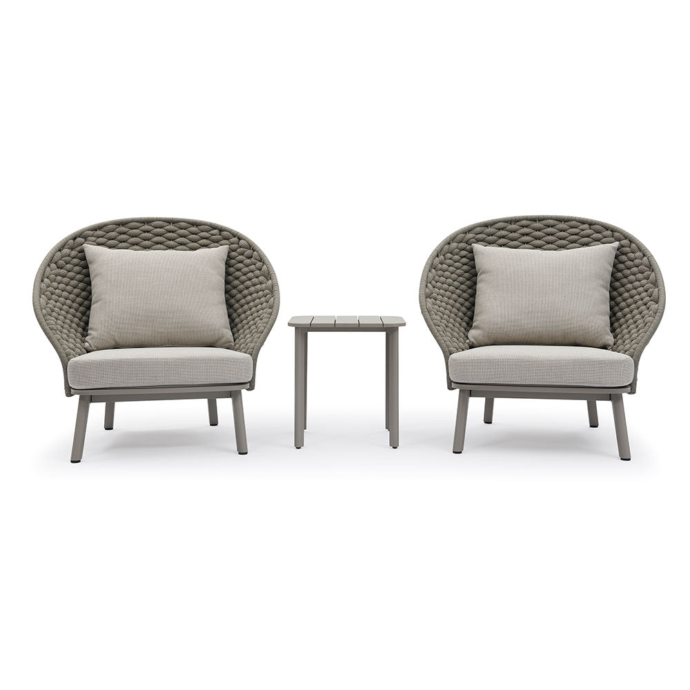 Modern Simple Style Metal Gray Sofa for 3 People/Seats 1, UV Resistant, Cushion, 1 Piece, Object Options 1-Seater Sofa