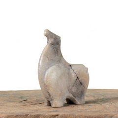 Abstract vintage horse statue in art resin 